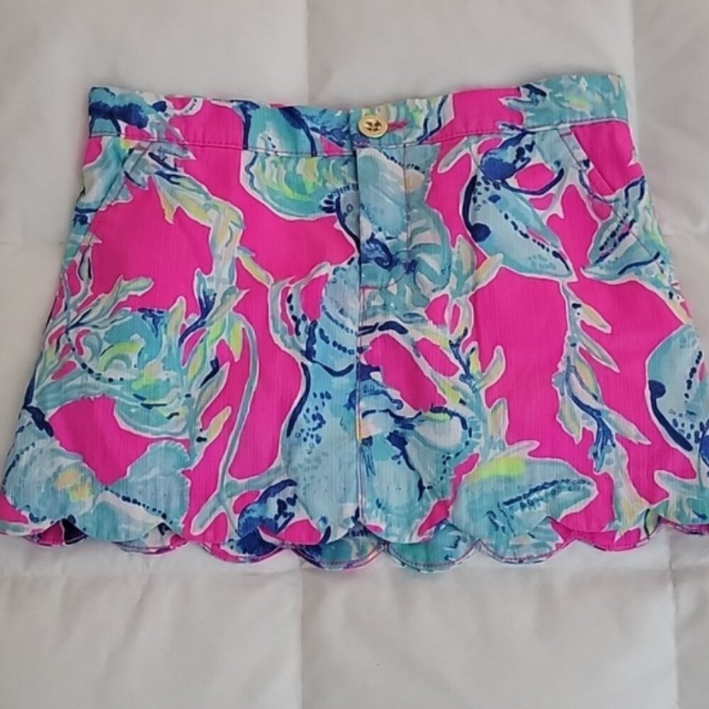 Lilly Pulitzer girls skirt in pink and.blue. Size 8